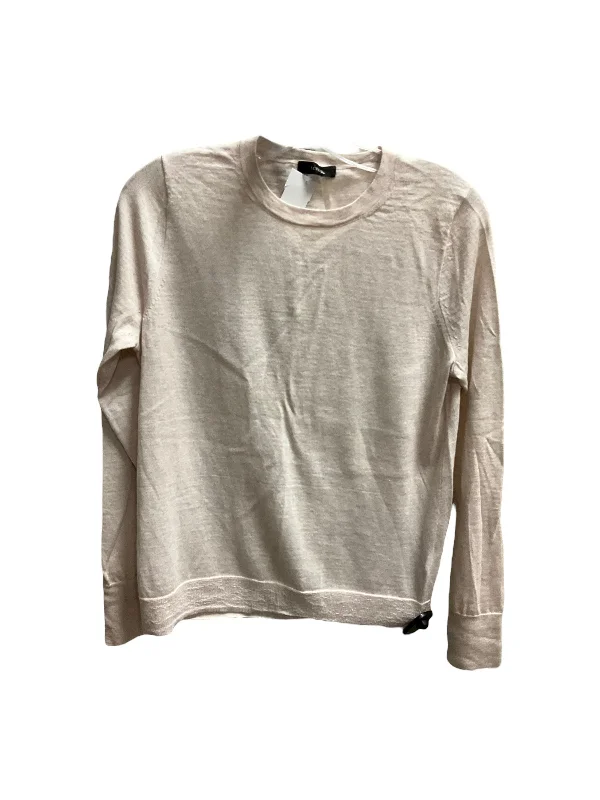 women's long sleeve tops with button-down frontsTop Long Sleeve By J. Crew In Tan, Size: S