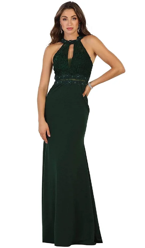 women's maximalist dressesMay Queen MQ1506 - Sleeveless Racer Back Evening Dress