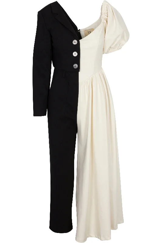 women's jumpsuits with cinched waistsBride/Groom Jumpsuit