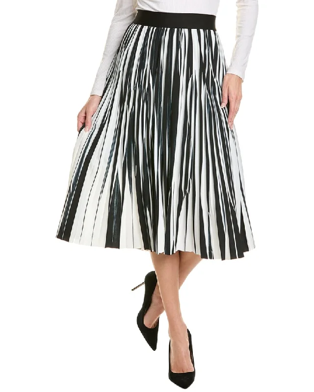 women's flowy skirtsElie Tahari Pleated Skirt