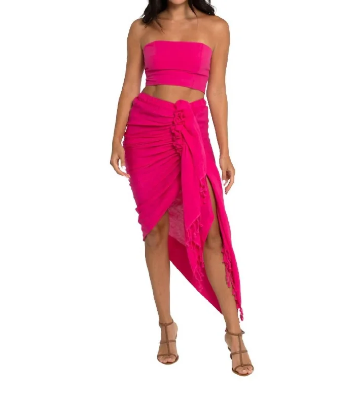 women's versatile work skirtsTulum Skirt In Fuchsia