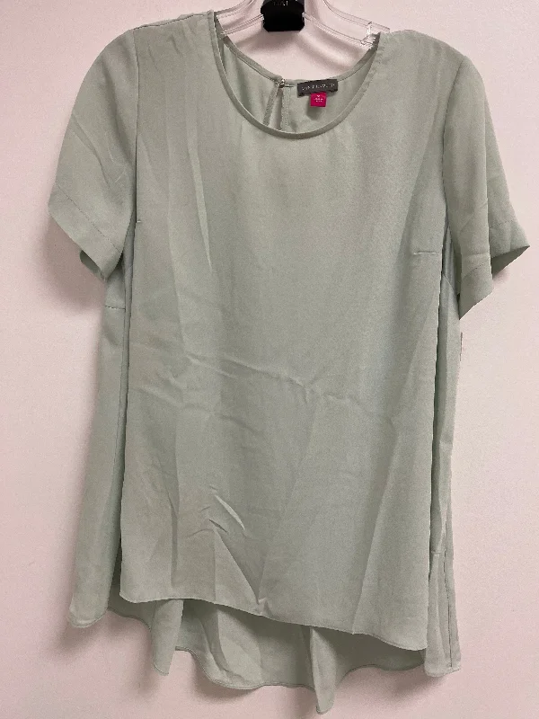 women's T-shirts with V-necksGreen Top Short Sleeve Vince Camuto, Size M