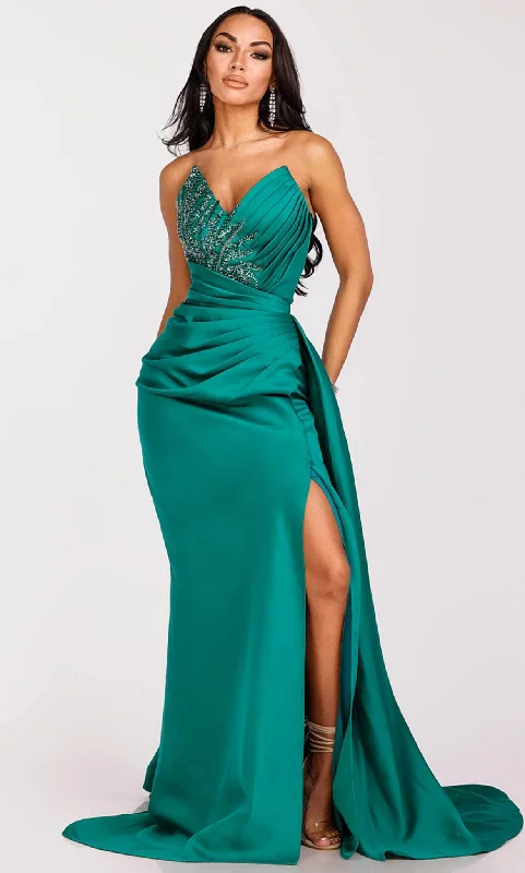 women's plus-size dressesTerani Couture 231P0062 - Strapless Mermaid Evening Gown