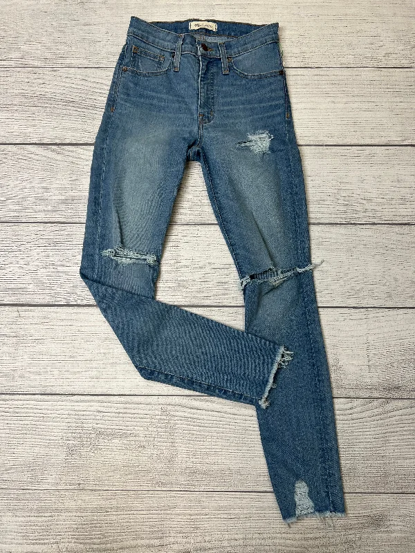 women's ripped denim jeansJeans Designer By Madewell  Size: 0