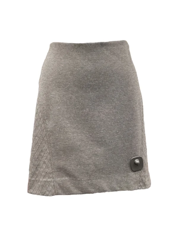 women's cool work skirtsSkirt Midi By Simply Vera In Grey, Size: M