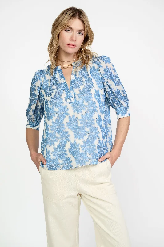 women's tops for those who love to experiment with fashionBotanical Jacquard Blouse