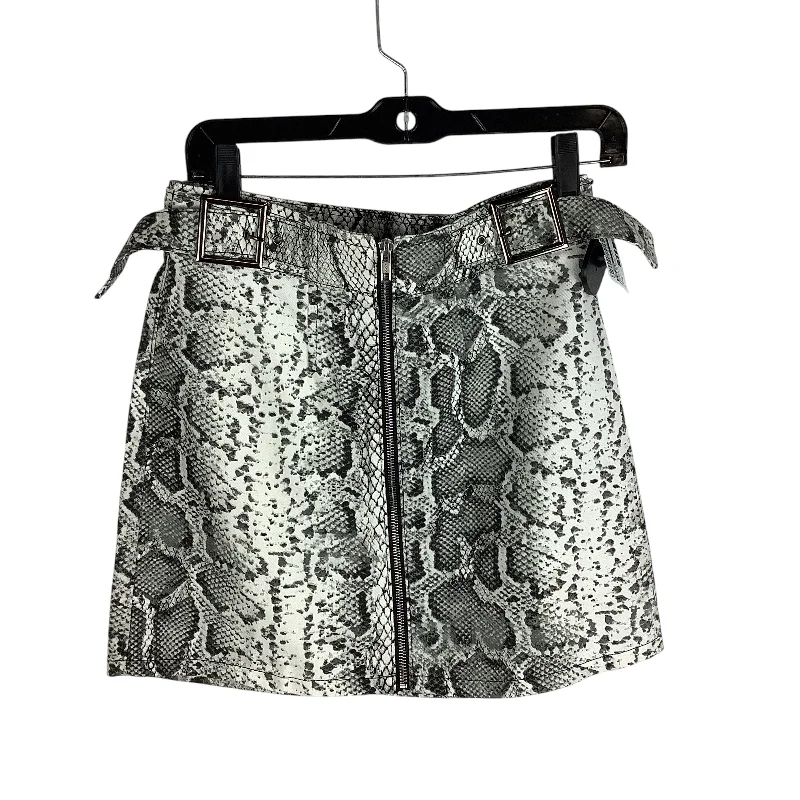 women's lightweight evening skirtsSkirt Mini & Short By Top Shop In Snakeskin Print, Size: 6