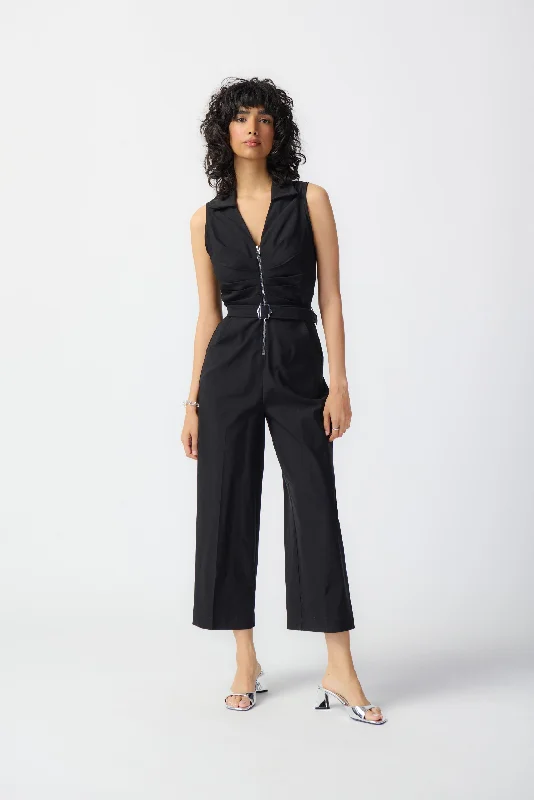 women's jumpsuits for affordable luxuryJoseph Ribkoff Sleeveless Micro Twill Jumpsuit