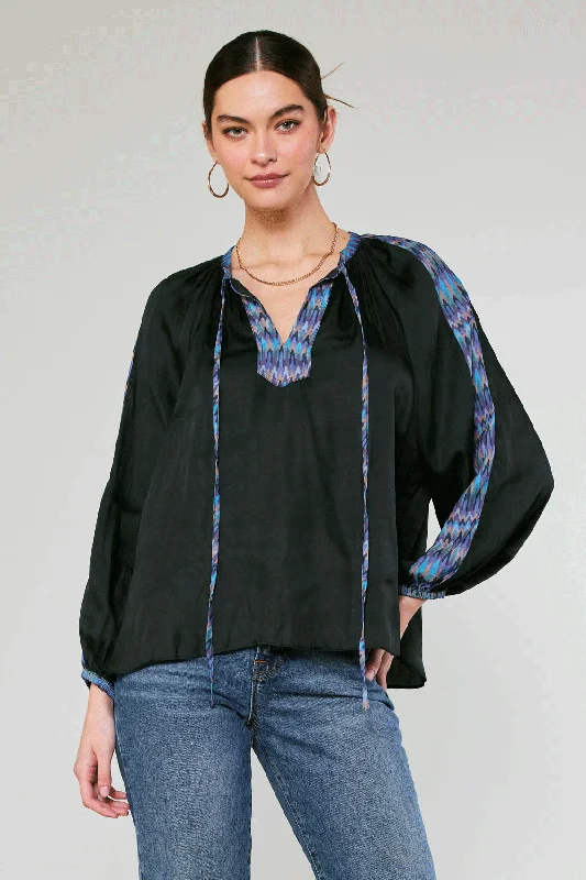 women's tops for those who want to create outfits that reflect their personal style and sense of fashionGeometric Patterned Blouse