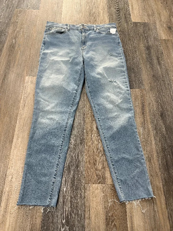 women's denim jeans with distressed hemsJeans Skinny By Joes Jeans  Size: 14