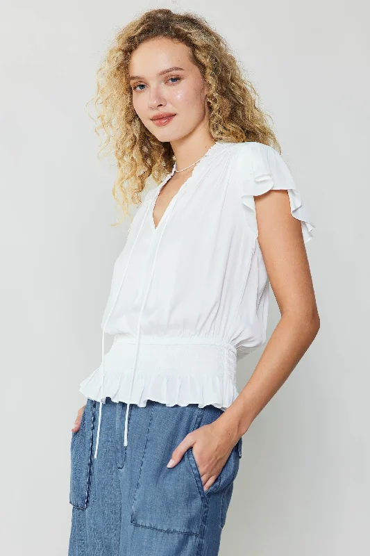 cropped women's topsBlair Smocked Top