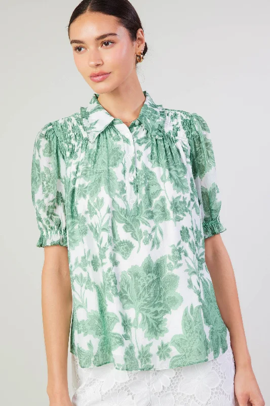 women's tops for those who refuse to compromise on styleTulip Jacquard Blouse