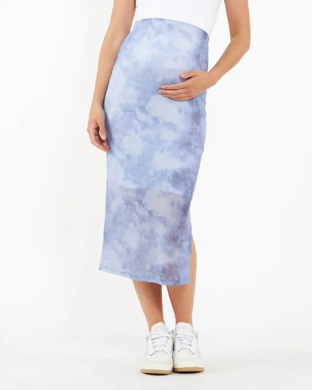 women's affordable velvet skirtsMarni Mesh Skirt In Sky Blue