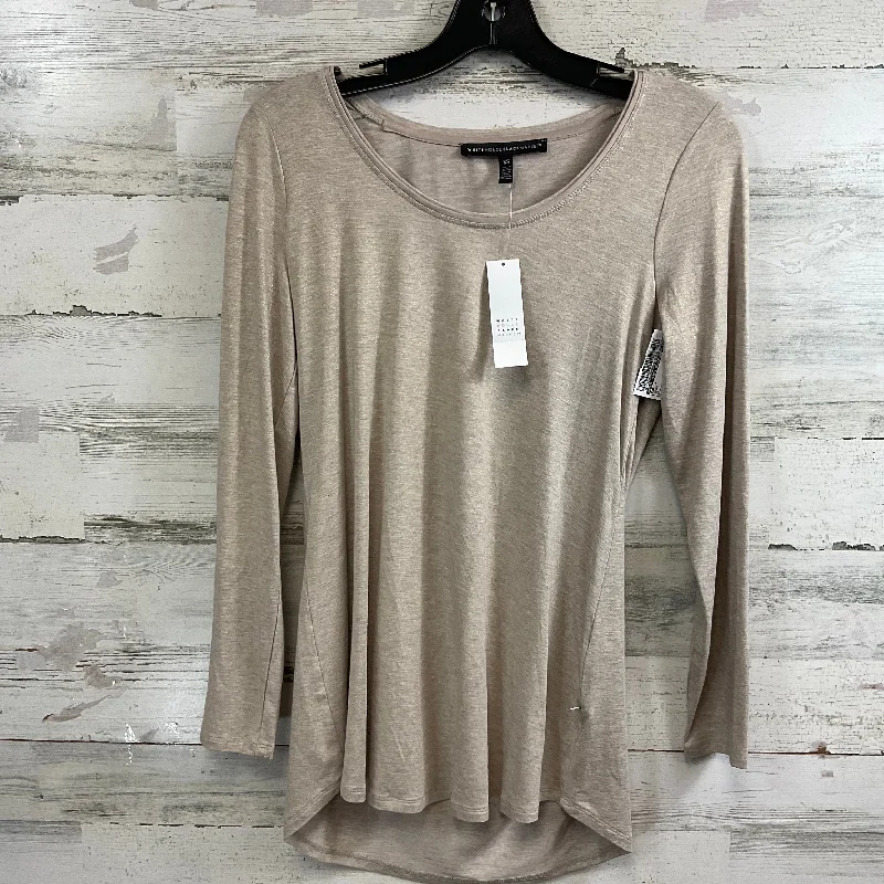 women's long sleeve tops with bohemian vibesTop Long Sleeve By White House Black Market In Brown, Size: Xs