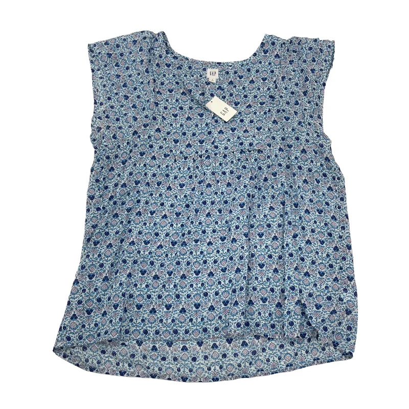 women's T-shirts for everyday wearBLUE TOP SS by GAP Size:S