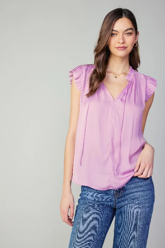 women's tops for those who want to stay on top of the latest fashion trends and wear pieces that are both stylish and on-trendMargot Pleated Sleeve Blouse