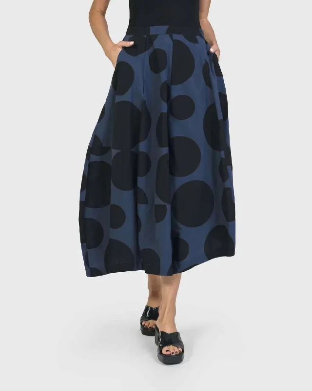 women's handmade casual skirtsUrban Astrid Balloon Skirt In Navy