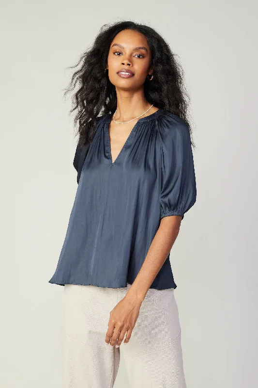 women's tops for those who want to make a bold fashion statement with their choice of topsGathered Neckline Blouse