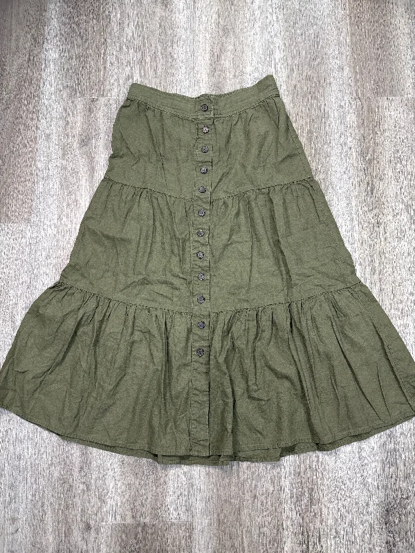 women's midi skirtsSkirt Midi By Banana Republic In Green, Size: S