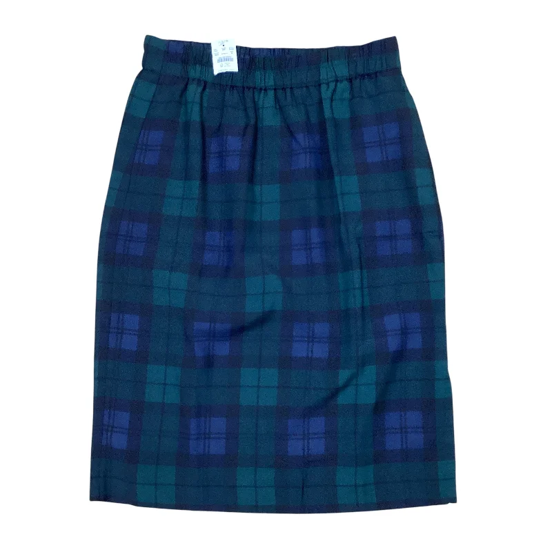 women's knitted mini skirts for casual wearSkirt Midi By J. Crew In Plaid Pattern, Size: M