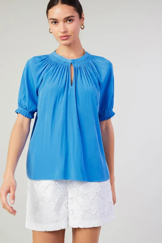 women's tops for those who appreciate subtle and muted tonesGathered Yoke Blouse