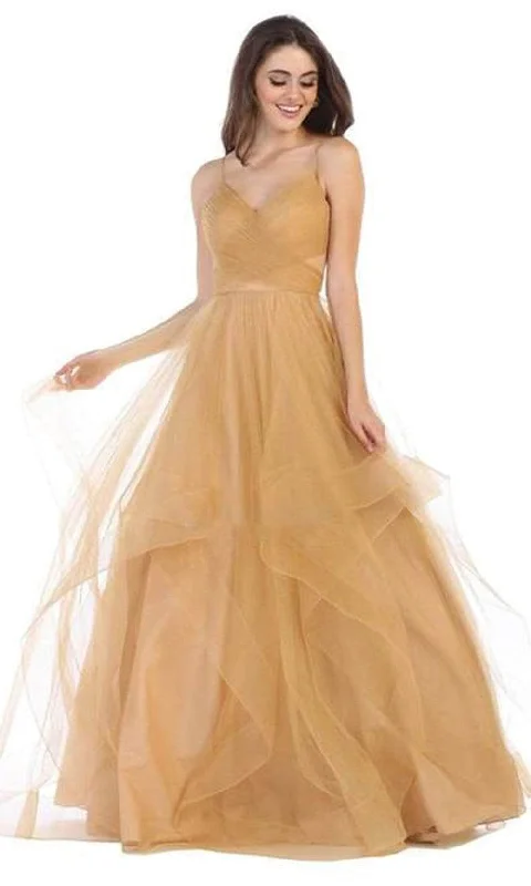 women's eco-friendly dressesMay Queen RQ7658 - A-Line Tulle Evening Dress