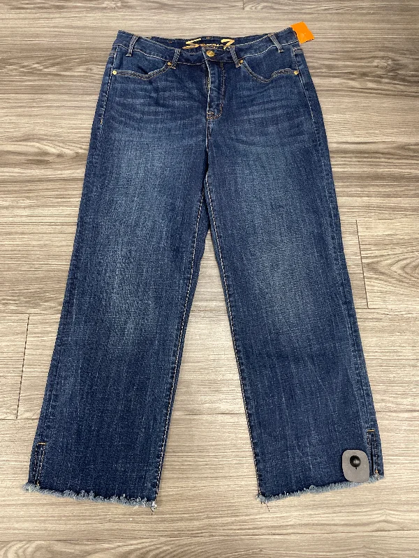 women's cropped denim jeansJeans Relaxed/boyfriend By Seven 7  Size: 6