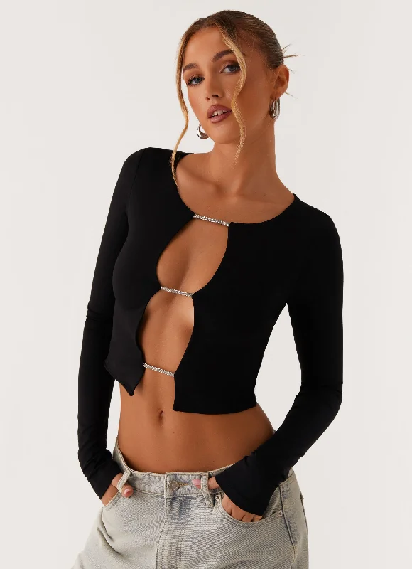 women's stylish topsPippa Top - Black