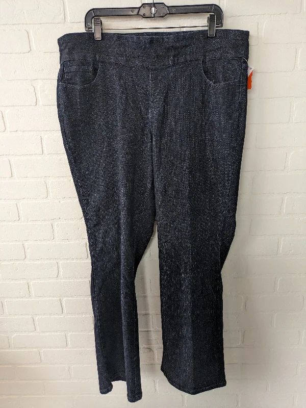 women's denim jeans with raw hemsJeans Boot Cut By Denim And Co Qvc  Size: 20