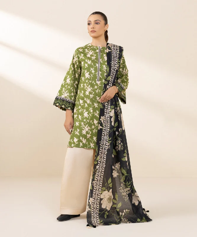 2 Piece - Printed Cotton Viscose Suit