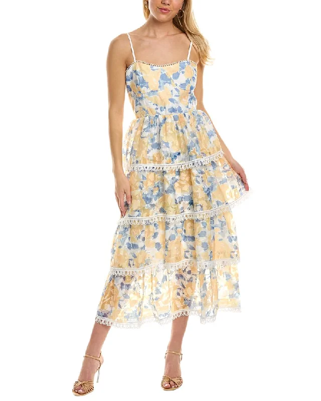 women's unique dressesBeulah Tiered Midi Dress