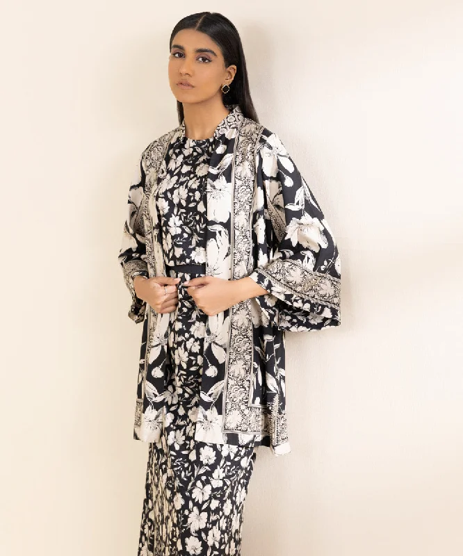 2 Piece - Printed Linen Suit