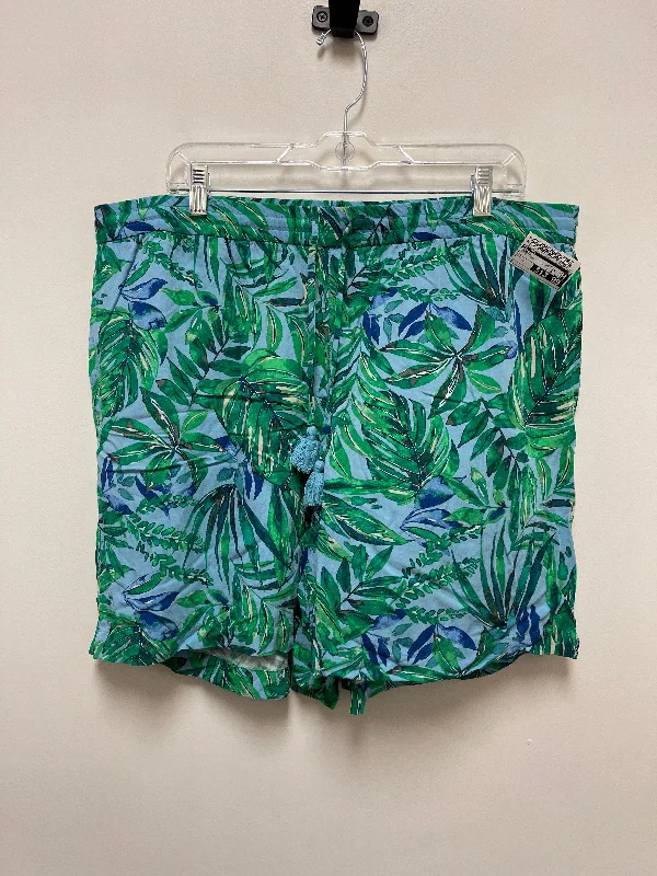 women's convertible shortsShorts By J. Jill In Blue & Green, Size: Xl