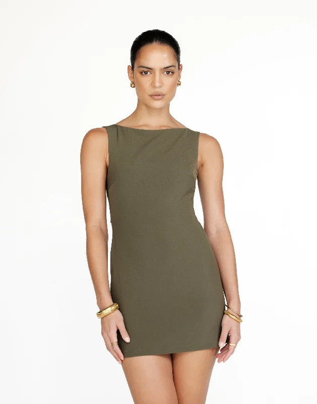 women's fair-trade dressesDanica Mini Dress (Olive)