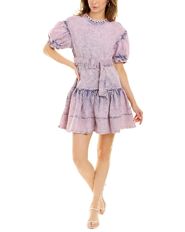 women's flutter-sleeved dressesTanya Taylor Alissa Mini Dress