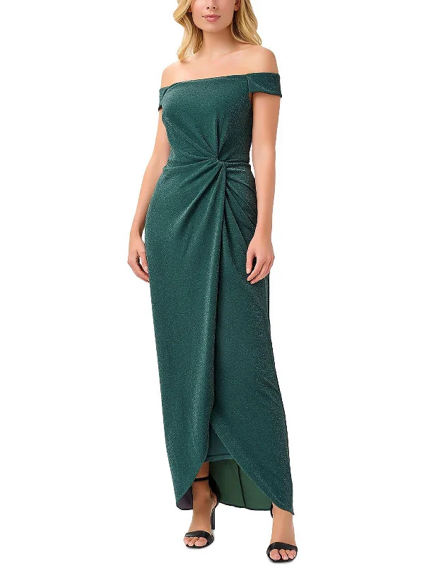 women's eco-friendly dressesWomens Glitter Maxi Evening Dress