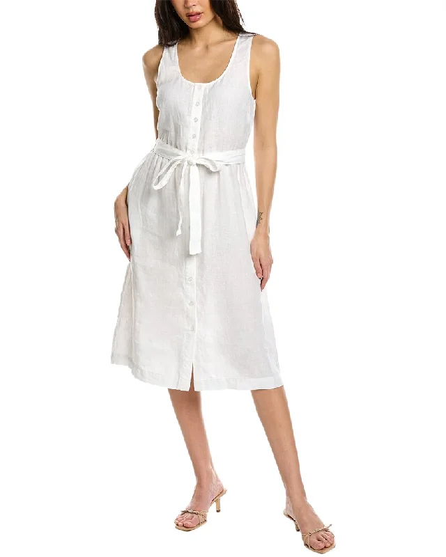 women's bodycon dressesMichael Stars Lulu Button-Down Linen Midi Dress