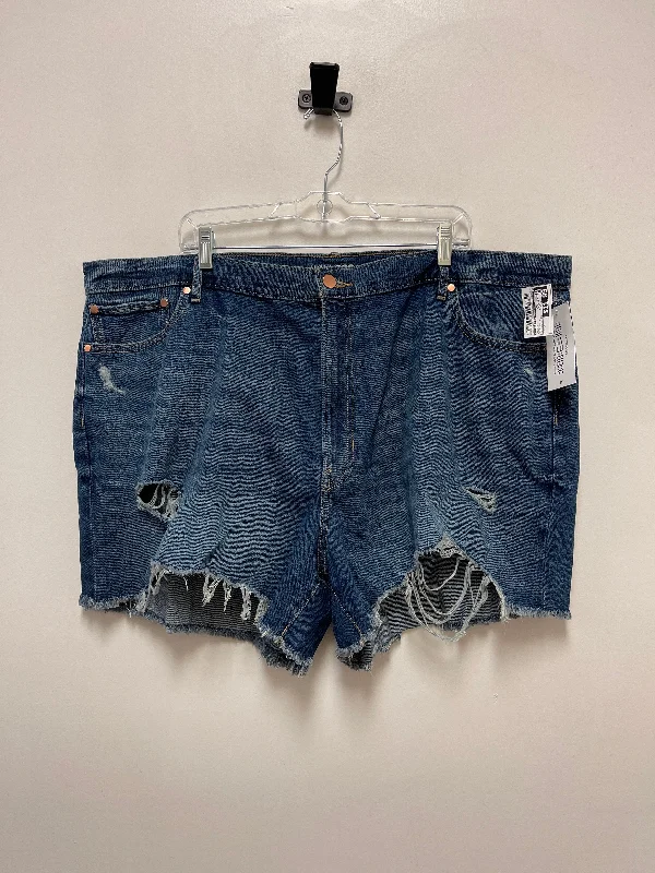 women's fall shortsShorts By Clothes Mentor In Blue Denim, Size: 22