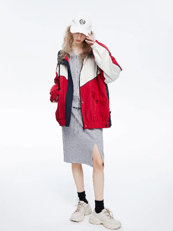 women's coats for tall womenStreet Color Block Jacket