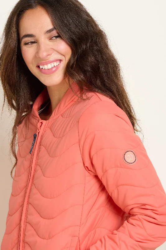 women's coats with cinched waistsWave Quilted Jacket