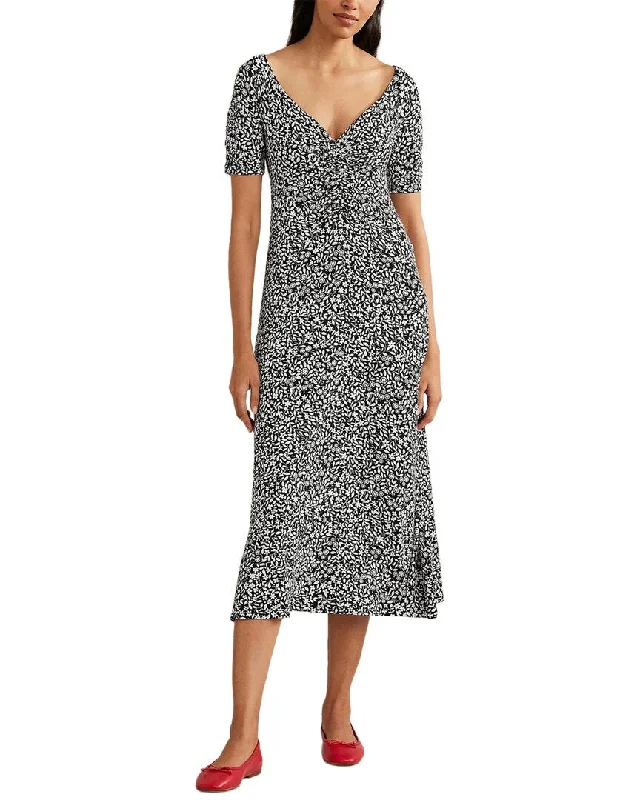 women's affordable dressesBoden Ruched Front Jersey Midi Dress