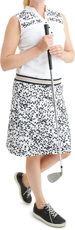 women's cotton shortsWomen's Anne Skort In Black/white