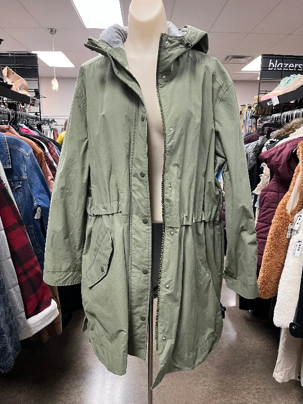 women's down coatsCoat Raincoat By Old Navy In Green, Size: Xl