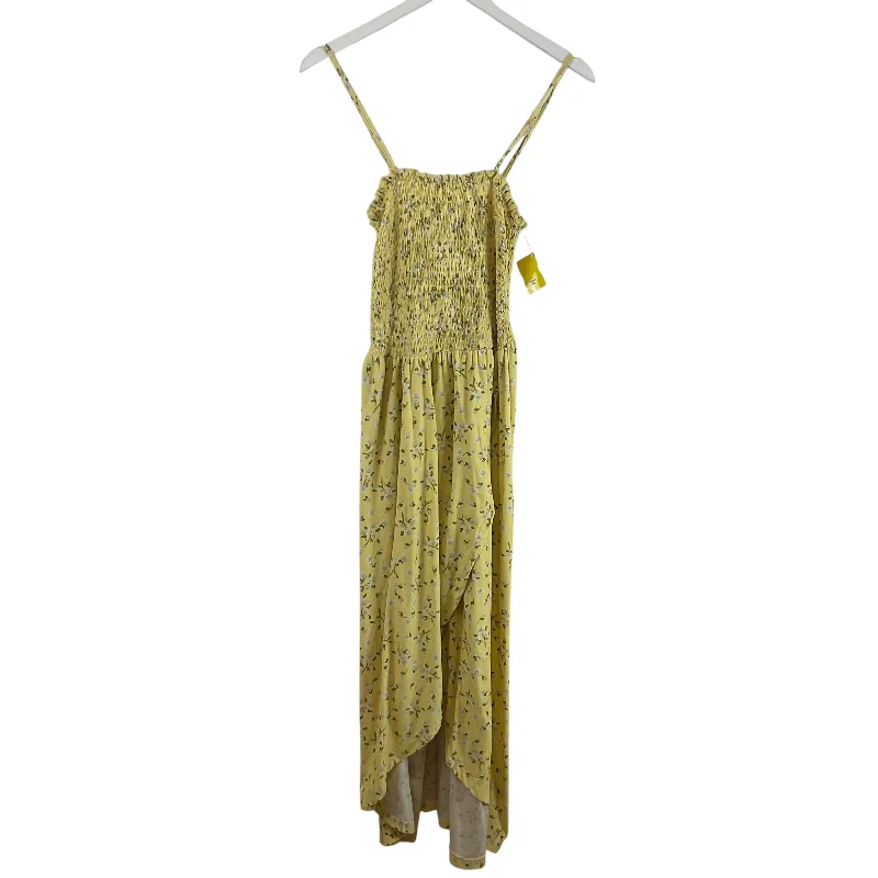 women's designer dressesDress Casual Maxi By J For Justify In Yellow, Size: S