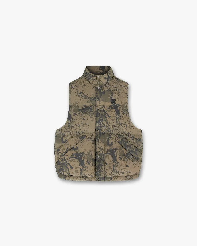 women's stylish coatsPuffer Gilet - Camo