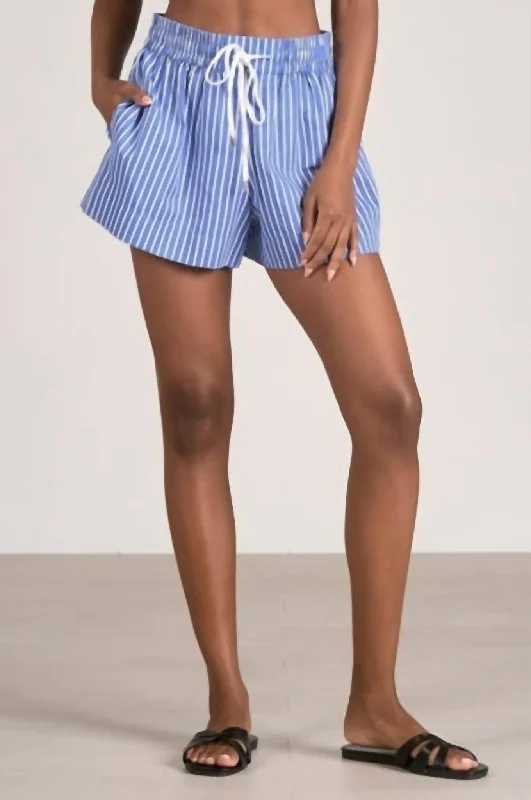 women's below-the-knee shortsPortside Shorts In Blue Stripe