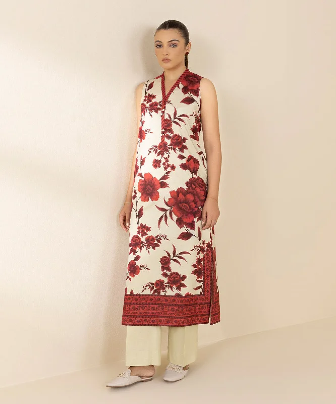 2 Piece - Printed Cotton Viscose Suit