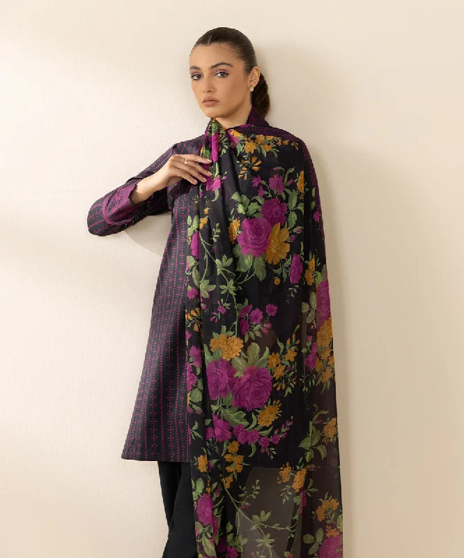 2 Piece - Printed Cotton Viscose Suit