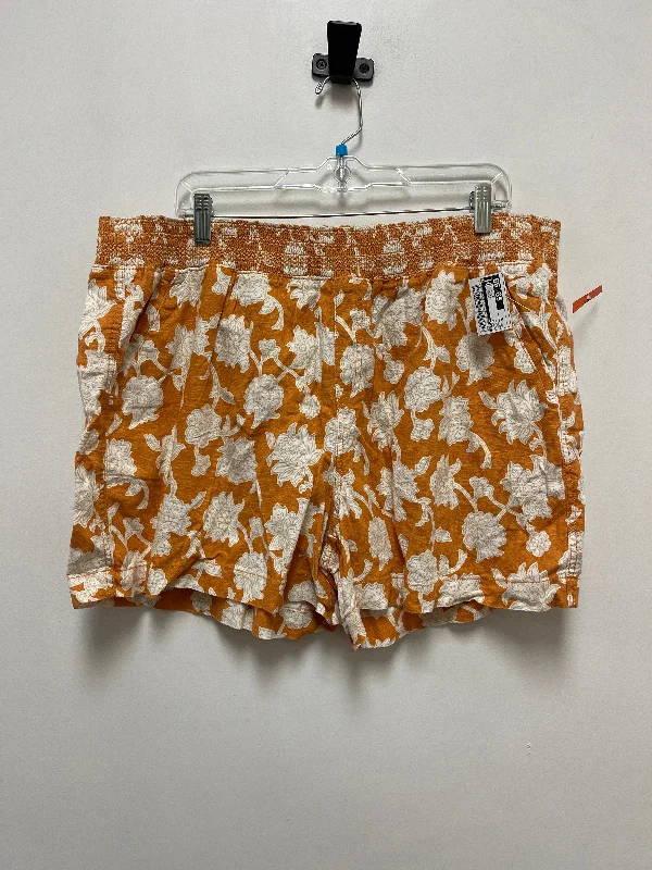 women's sustainable shortsShorts By Briggs In Yellow, Size: 2x