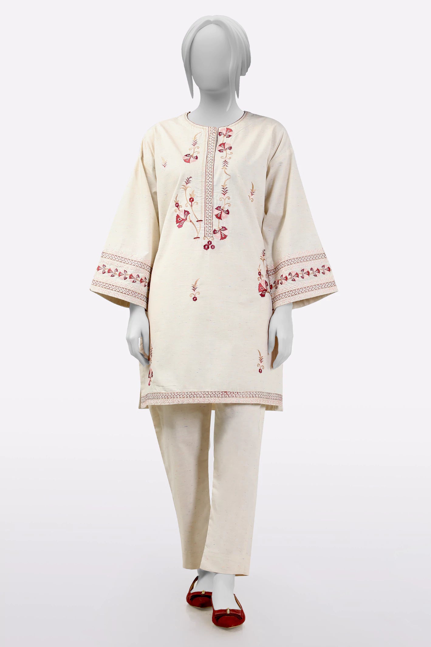 Ivory Embroidered 2PC